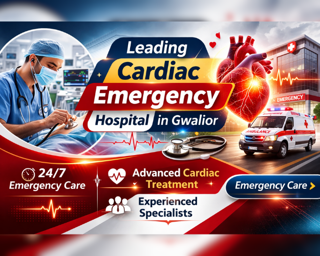 Leading cardiac emergency hospital in Gwalior with 24/7 heart care and ambulance support